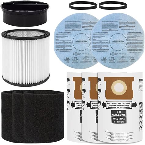 filter ridgid shop vac|RIDGID Wet/Dry Vac Filter Kit with General Debris Cartridge Filter .